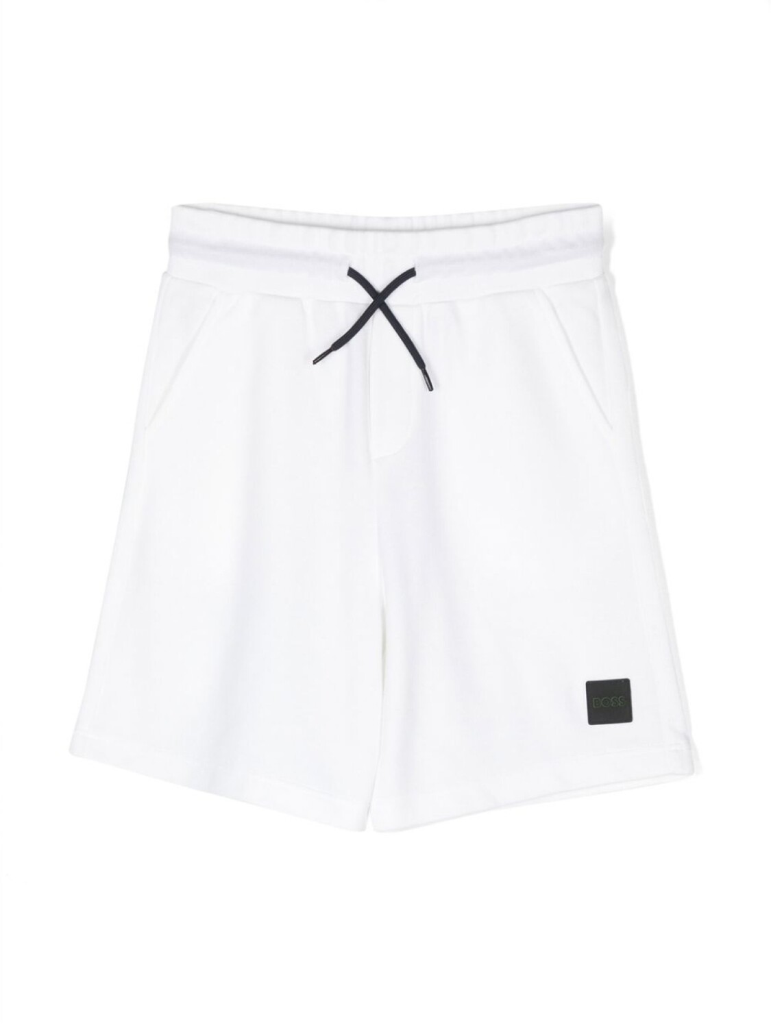 

BOSS Kidswear спортивные шорты с нашивкой-логотипом, белый