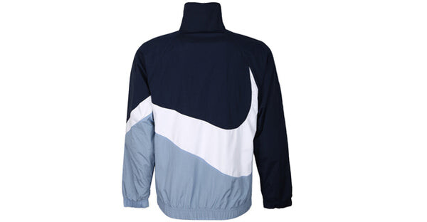 Куртка sportswear contrasting colors large logo woven stand collar jacket blue Nike, синий — фото 3