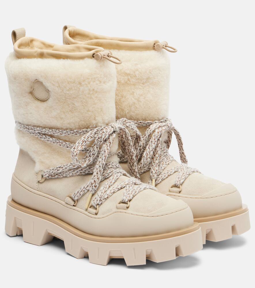 Пиковые замшевые сноуботы Aprés Moncler, 20K