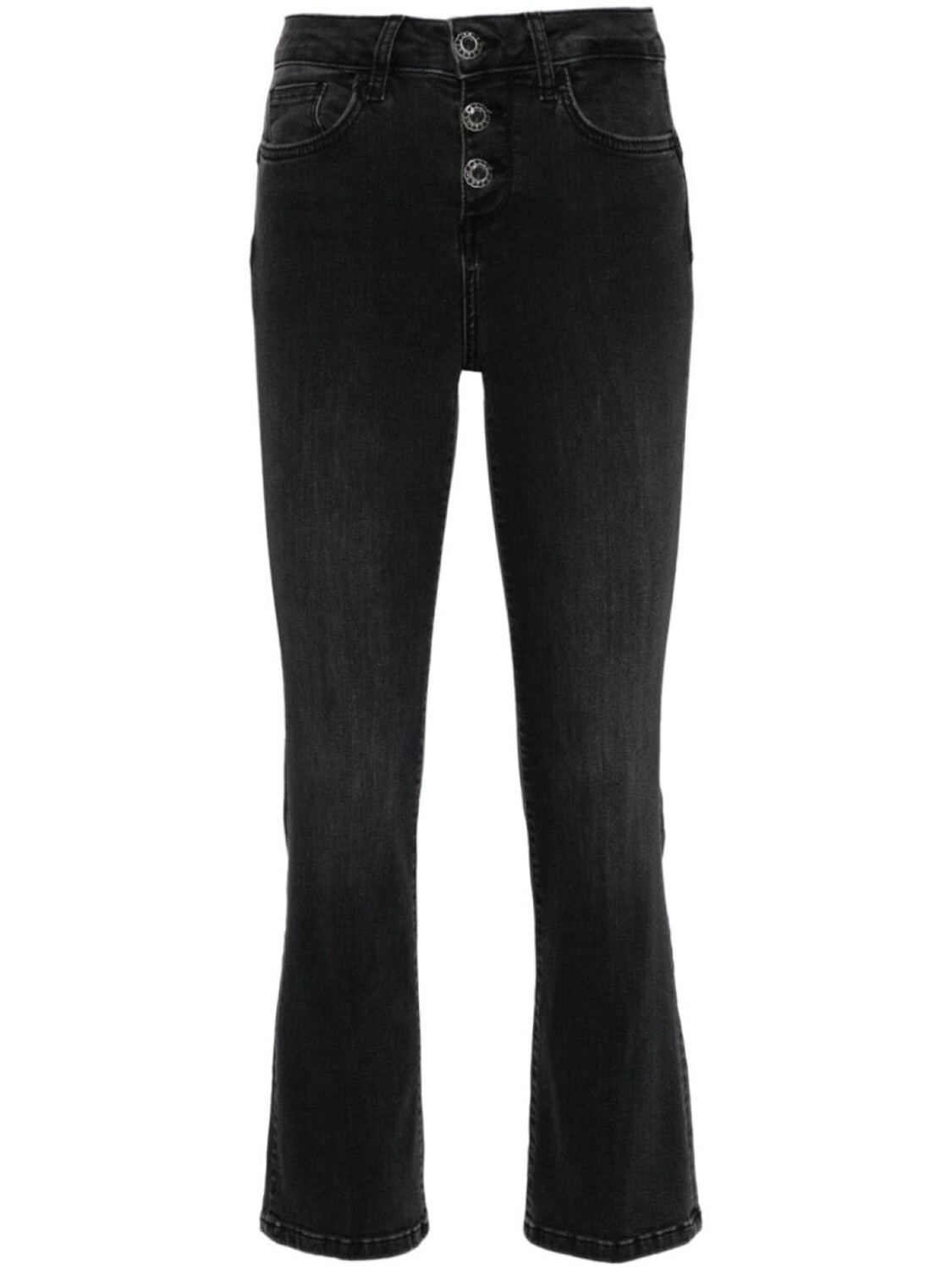 

LIU JO укороченные джинсы bootcut, черный