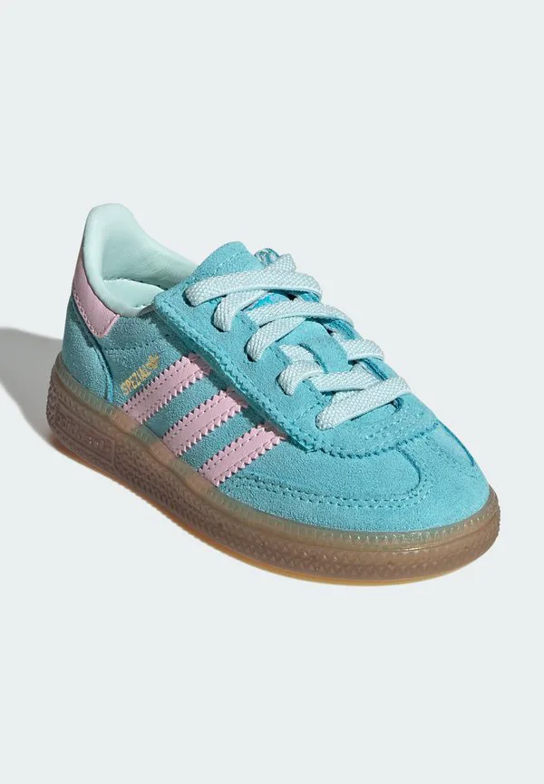 Игровые кроссовки handball spezial cf el i baby shoes Adidas Originals, Pulse Aqua Clear Pink Gum — фото 2
