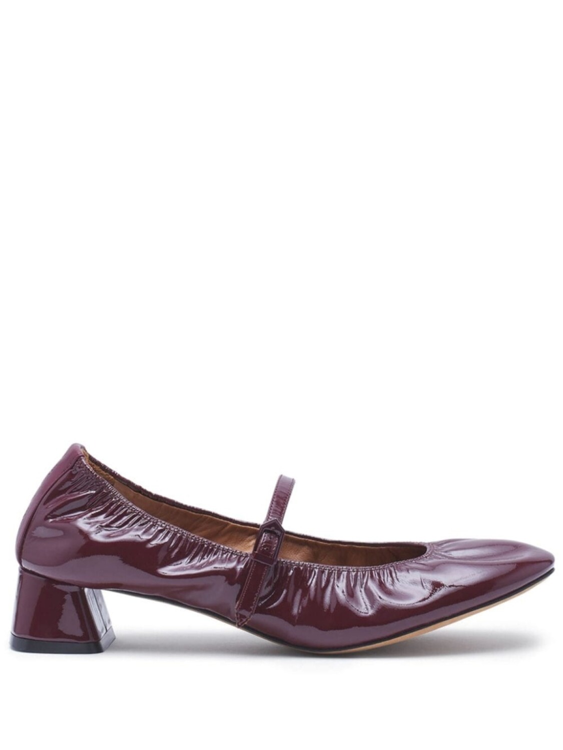Lanvin балетки на танкетке, красный