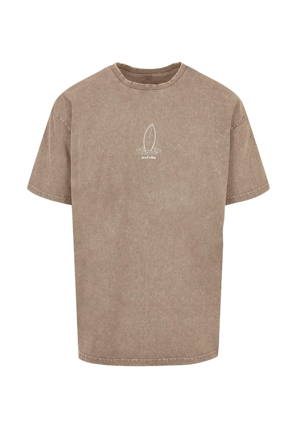 

Футболка с принтом SUMMER-SURF VIBES ACID WASHED Merchcode, хаки