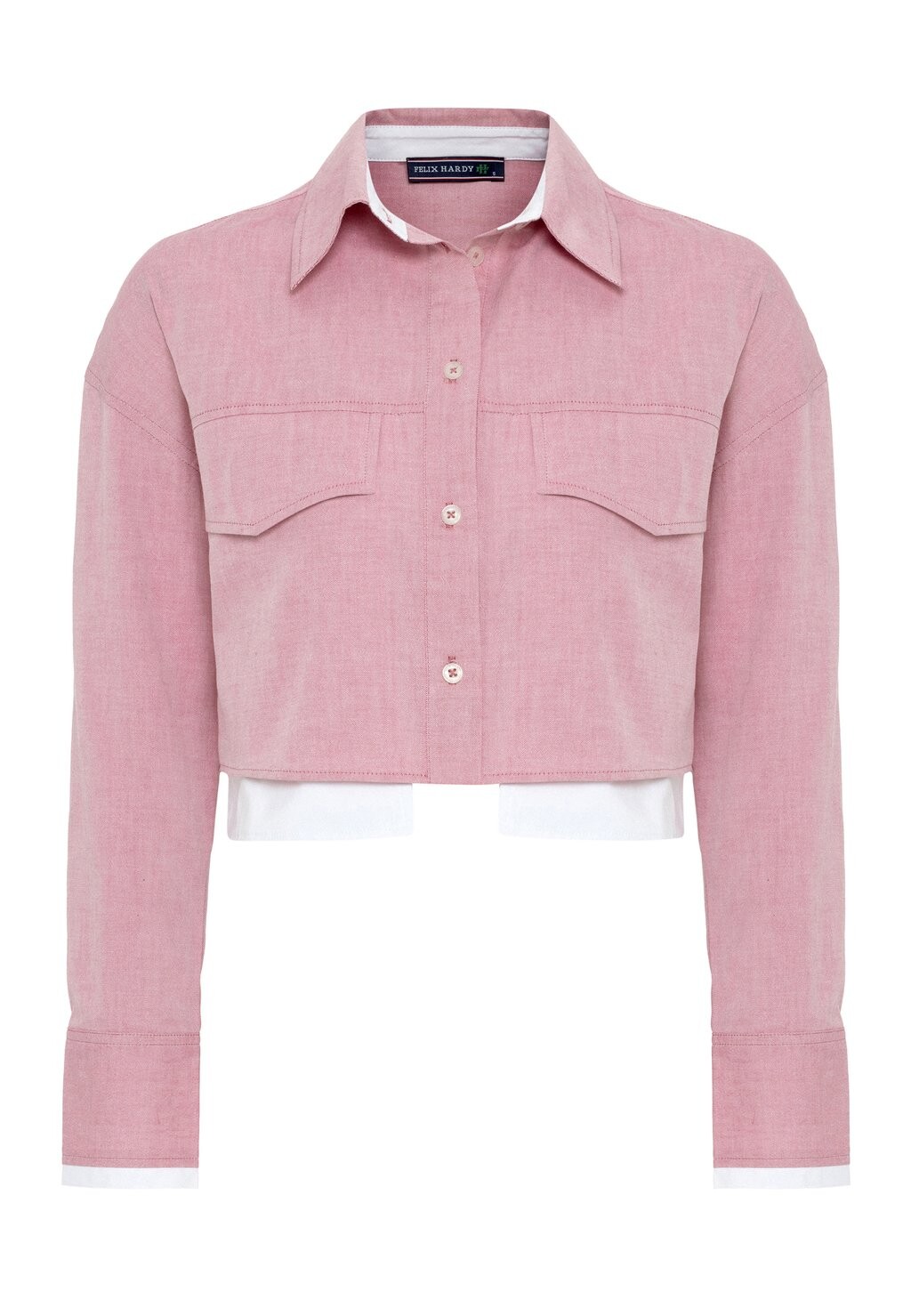 

Блузка-рубашка Oversize Crop Shirt Felix Hardy, красная