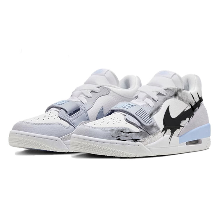 Кроссовки Jordan Legacy 312 Vintage Basketball Shoes Men Low-top Grey/white, белый/серый — фото 2