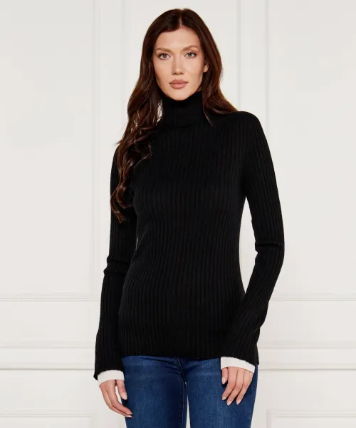 

Свитер из шерсти канаани Regular fit Pinko, черный