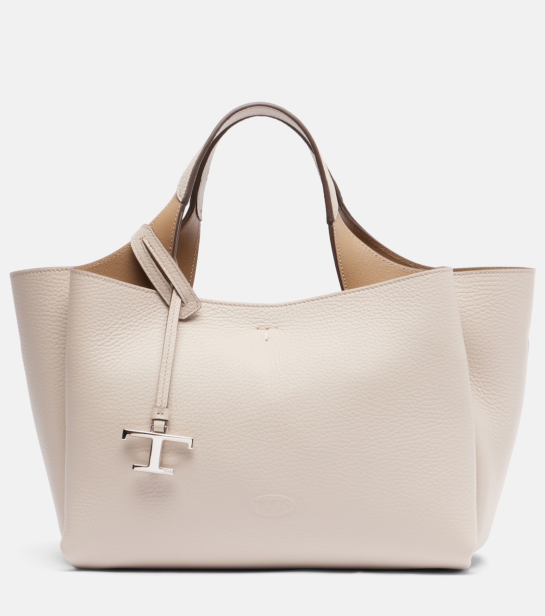 

Apa Маленькая кожаная сумка-тоут Tod's, C006(Mastice)+C089(Corda Med)
