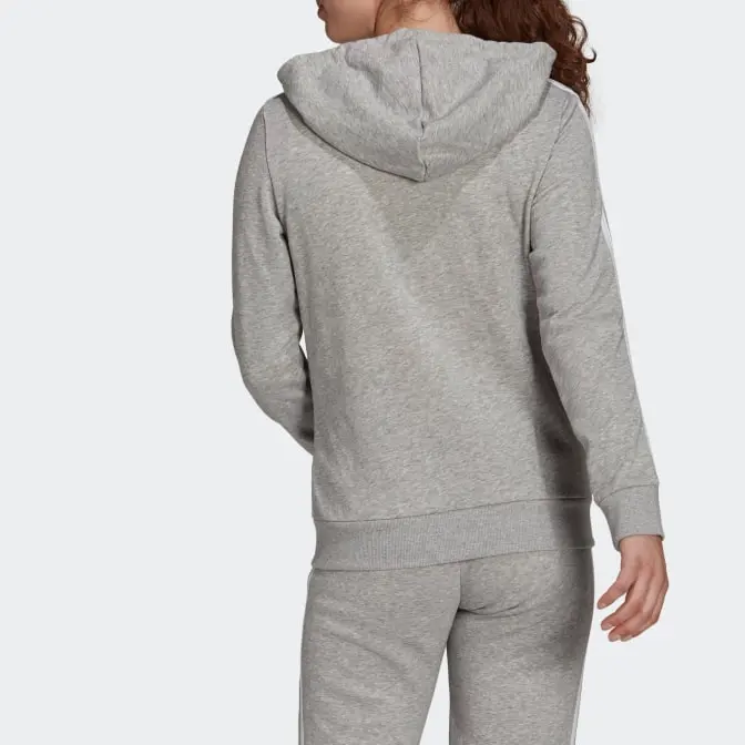 Куртка женская средняя серый/белый Adidas — фото 3