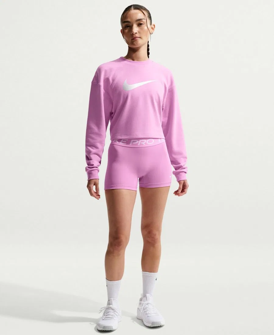 Женские велосипедные шорты со средней посадкой Nike, Lt Magenta/White