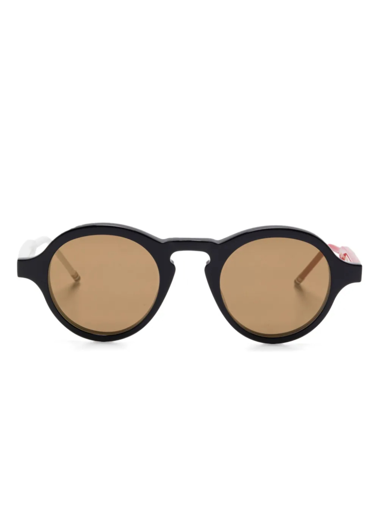

Thom Browne Eyewear солнцезащитные очки в оправе панто, черный