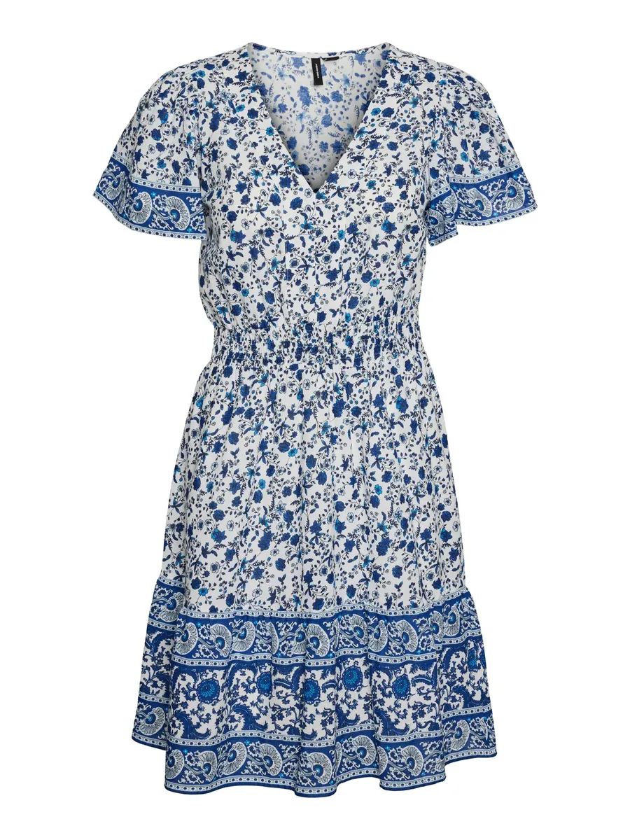 

Мини-платье Vero Moda "VMMILAN SS SHORT DRESS WVN GA", синий