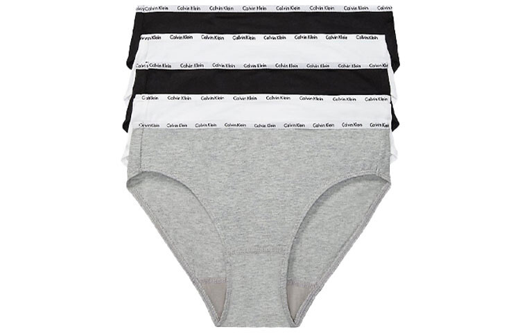 

Женские трусы Calvin Klein, цвет 5 Pack (Black, White and Gray)