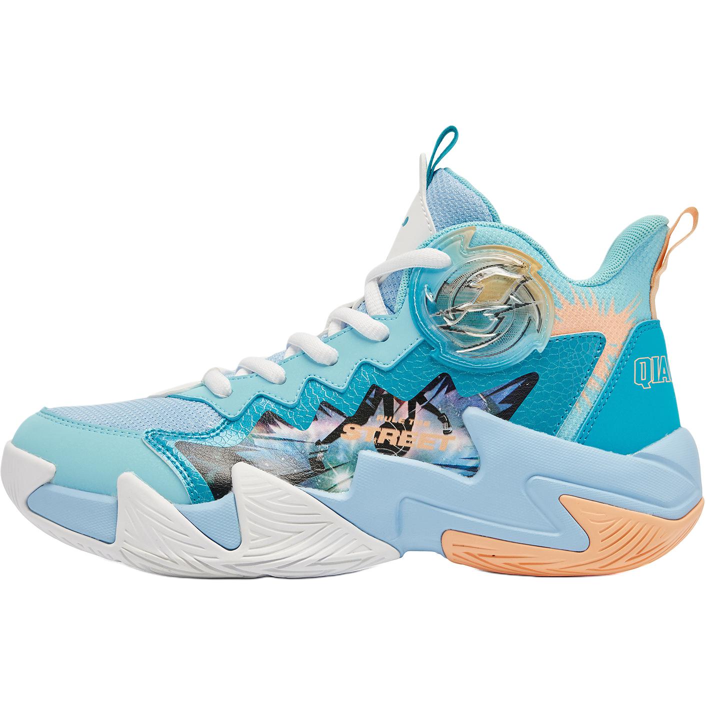 

Детские баскетбольные кроссовки унисекс QIAODAN, синий/белый