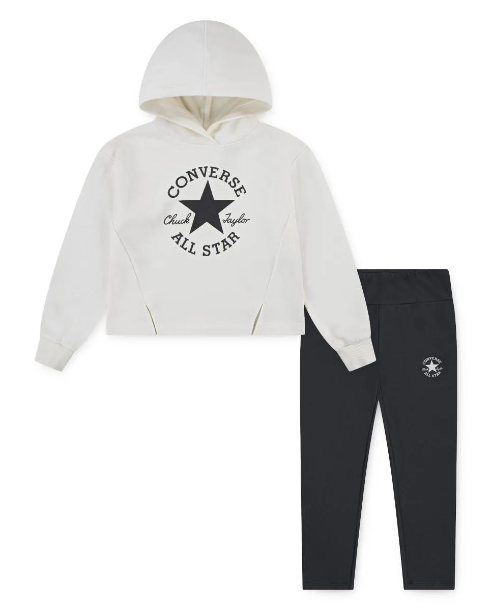 

Комплект свитшот и леггинсы Dissected Chuck Patch для девочки Converse, черный