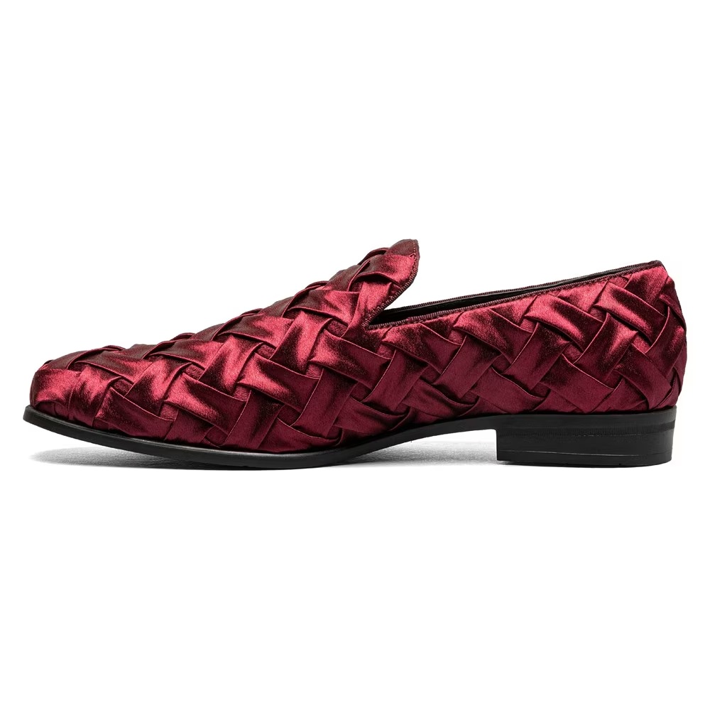 Туфли лоферы Savoir x-cross Stacy Adams, burgundy — фото 4