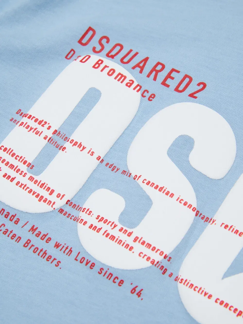 Футболка с коротким рукавом и графическим принтом Dsquared2 Kids, синий — фото 4