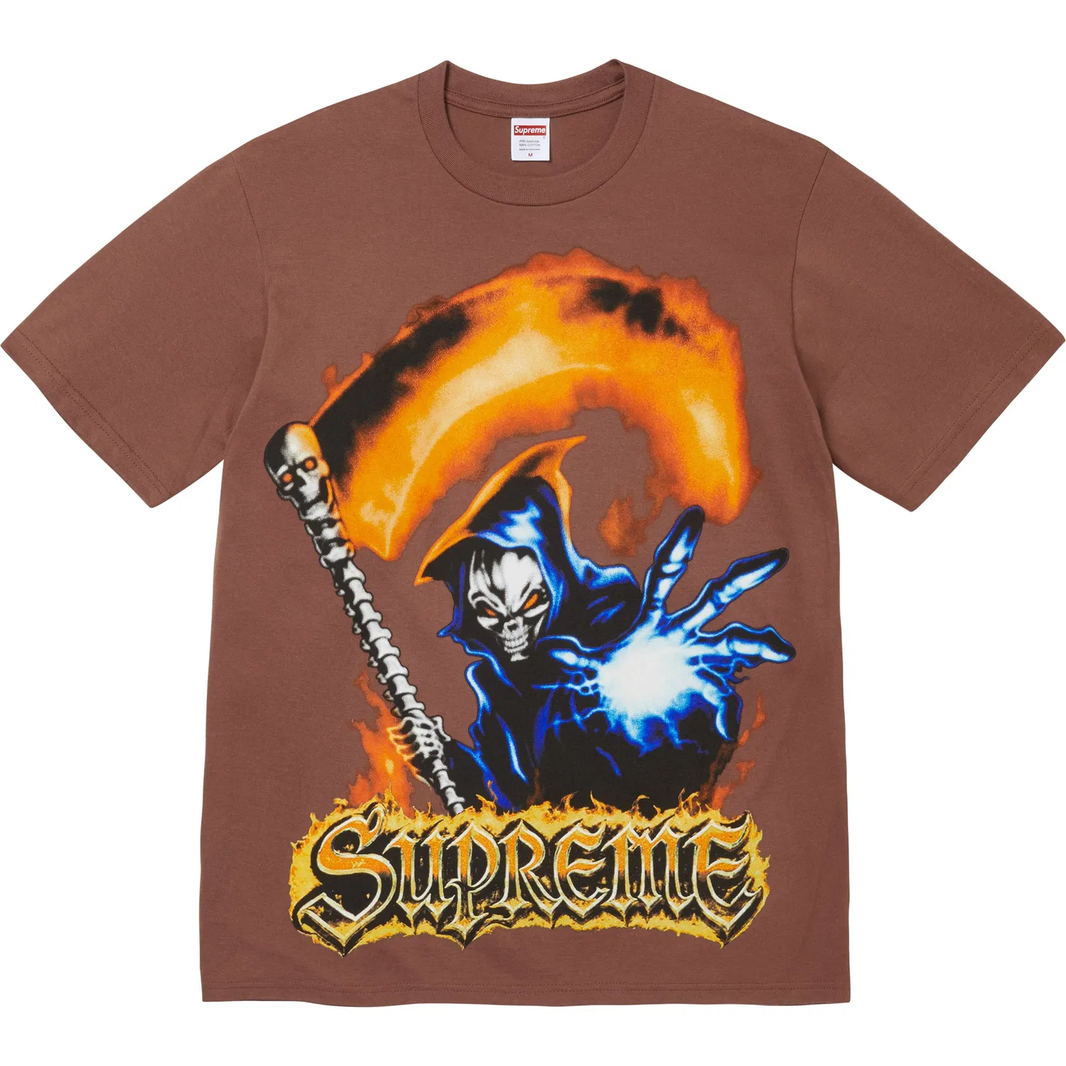 Футболка SS26 unisex с круглым вырезом, прямой крой Supreme, Brown/Brown