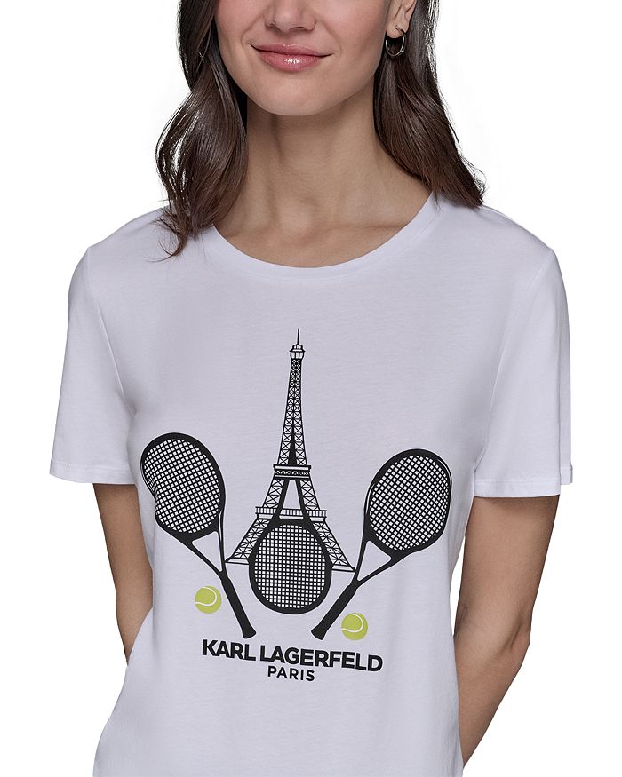 

Футболка Paris Tennis KARL LAGERFELD PARIS, белый
