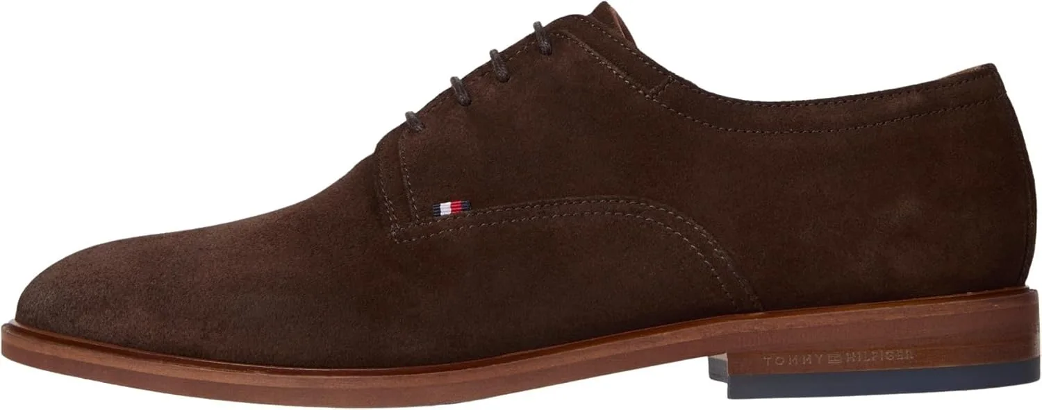 Мужские туфли-дерби Tommy Hilfiger Thunit из замши, коричневый