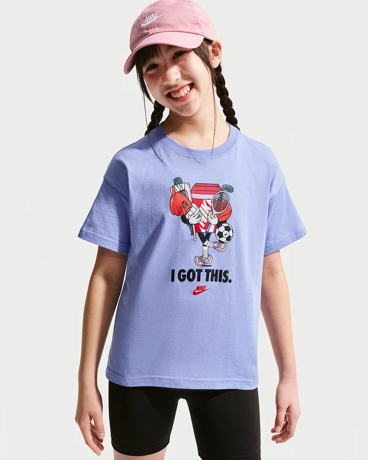 Детская футболка Nike Sportswear, Light Thistle