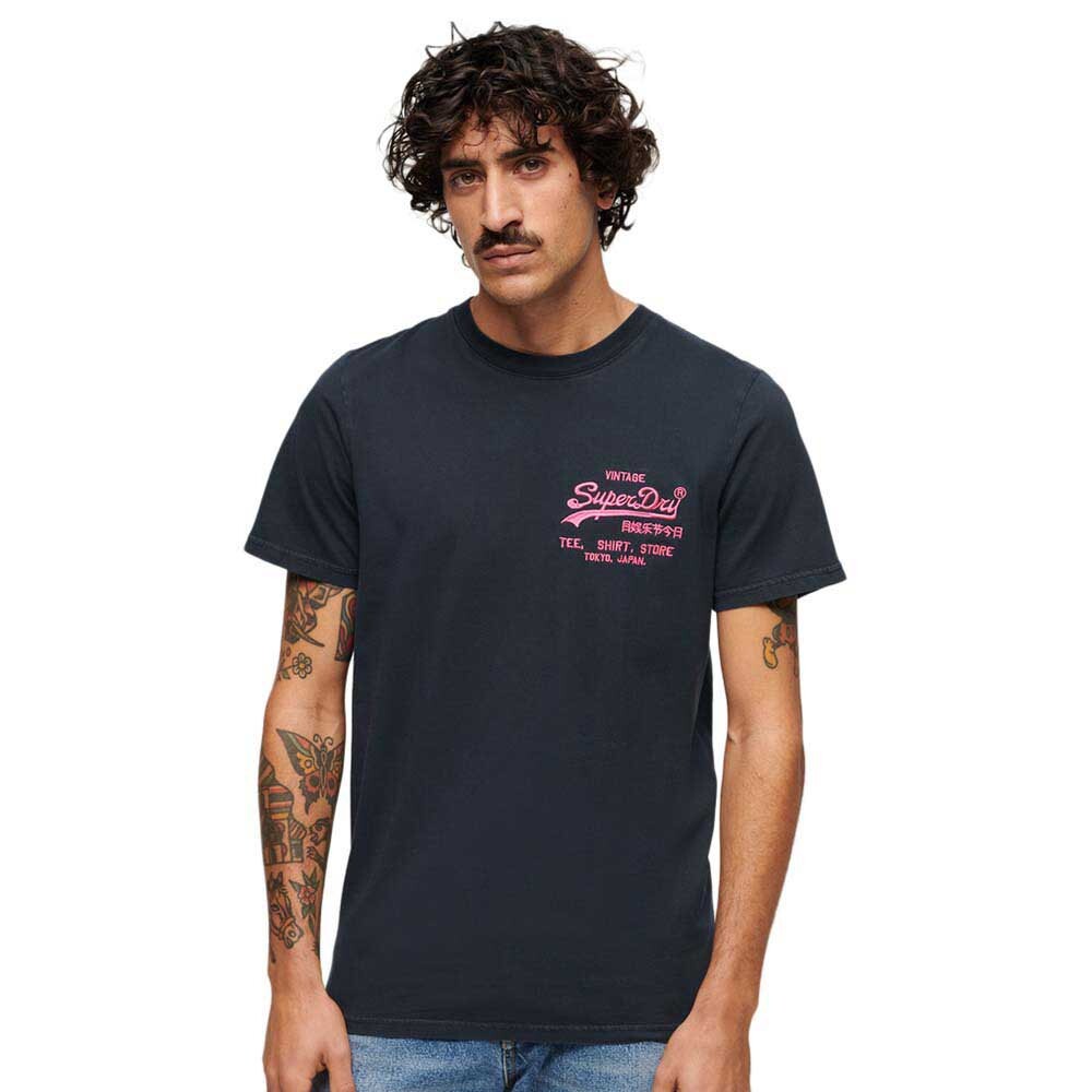 

Футболка с коротким рукавом Superdry Neon Vl, черный