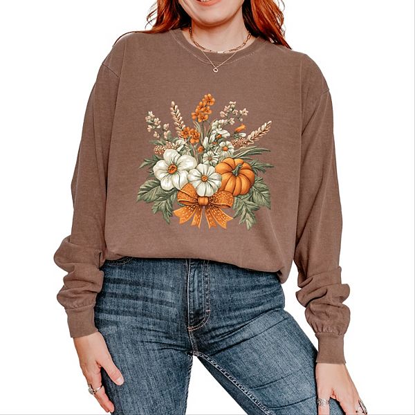 

Футболка с длинным рукавом Coquette orange bow fall floral Simply Sage Market, Espresso, Зеленый, Футболка с длинным рукавом Coquette orange bow fall floral Simply Sage Market, Espresso