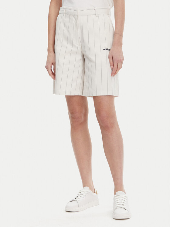 

Шорты-Бермуды свободного покроя Pinstripe JC7684 Adidas, белый