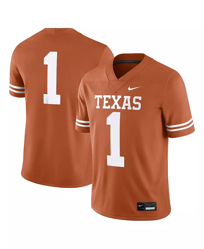 

Мужская игровая футболка Texas Longhorns Nike, оранжевый