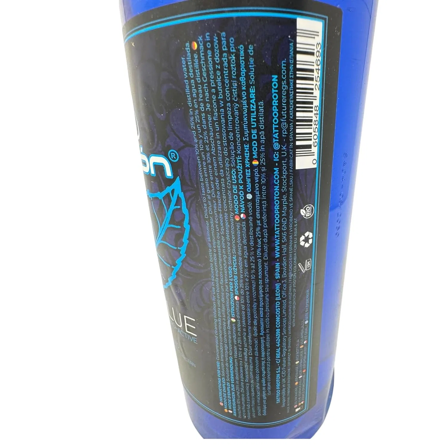 Концентрат синего мыла Proton Blue Soap, 1 л Tattoo [Inkgrafix] Piercing — фото 2