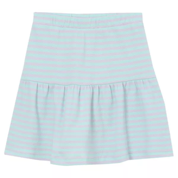 

Юбка из пике для девочек 2-16 лет Lands' End, цвет mint multi stripe