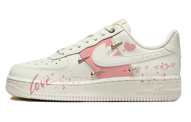 

Кроссовки Nike Air Force 1 Skateboard Shoes Women's Low-Top White Pink, белый