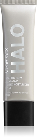

Тонизирующий увлажняющий крем с осветляющим эффектом spf 25 Smashbox Halo Healthy Glow All-in-One Tinted Moisturizer SPF 25 Mini, Fair Light 12 ml