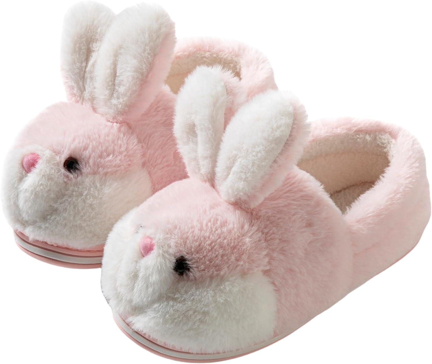 

Тапочки AZCHEN с зайчиком для животных Милые женские тапочки Мягкие уютные зимние плюшевые домашние тапочки Для дома и улицы Хлопковые обувь, розовый