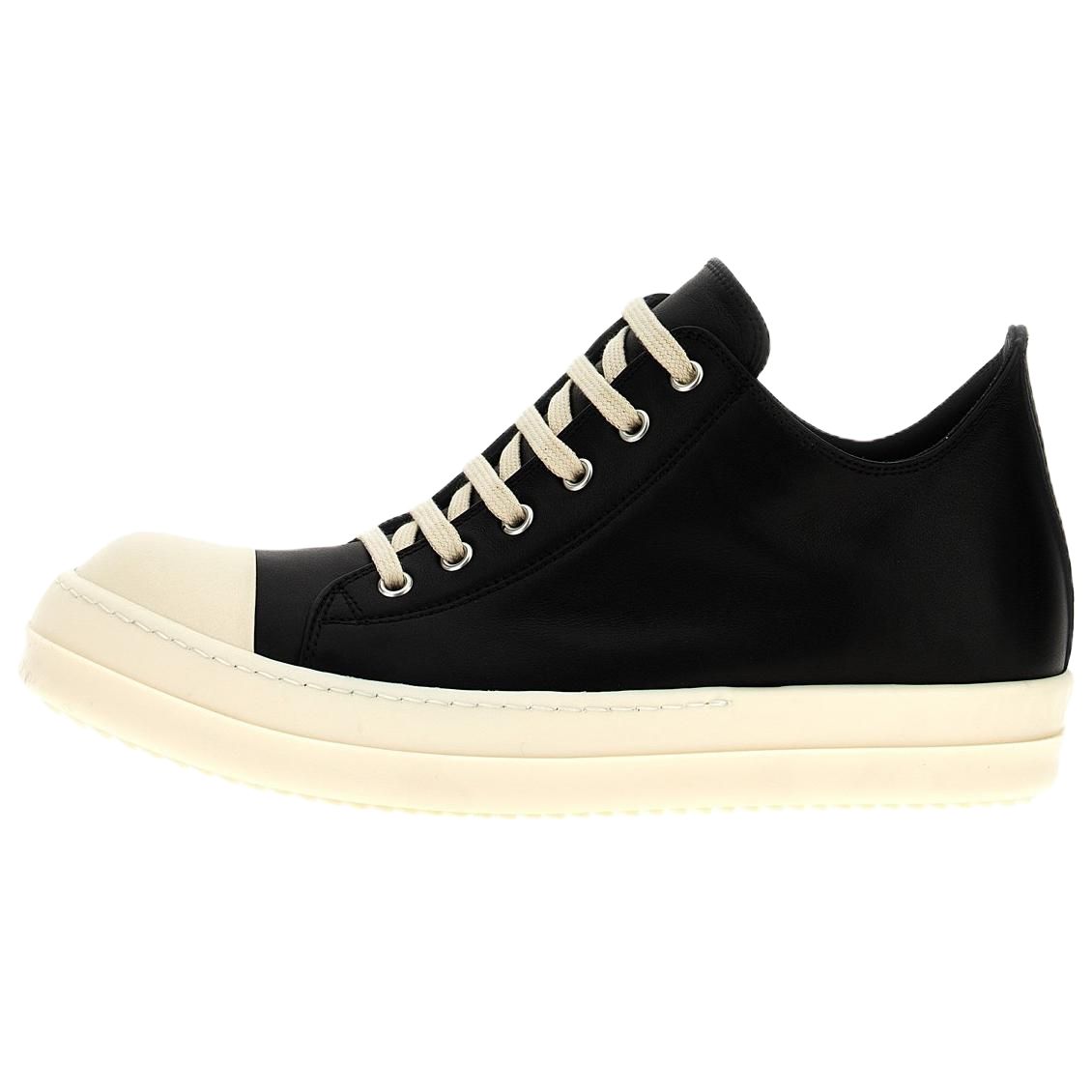 RICK OWENS Кроссовки RO Low top Skateboard Shoes женские черно-белые