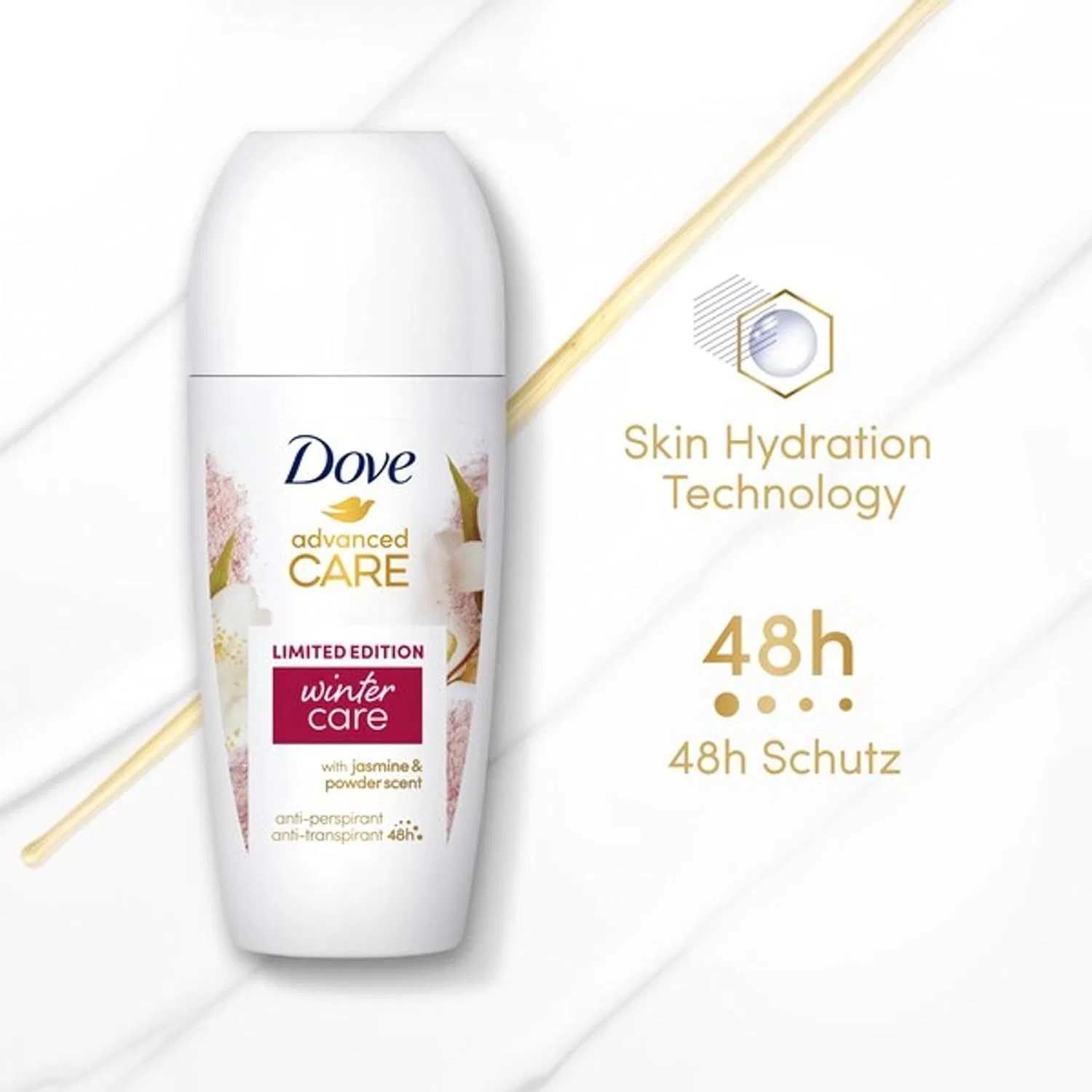 Женский роликовый антиперспирант «Advanced Care Winter Care» от Dove (6 x 50 мл) Dove — фото 4