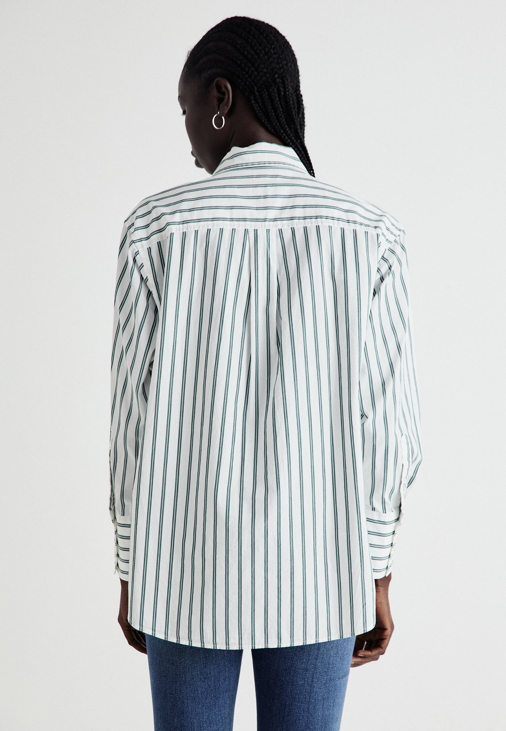 

Блузка на пуговицах BIG STRIPES BIG CUFF BIG COLLAR GAP, черный