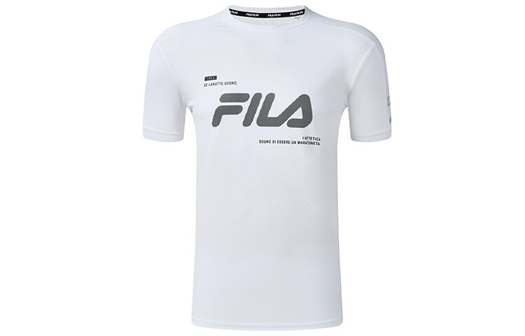 

Футболка мужская легкая белая Fila, цвет Jade White