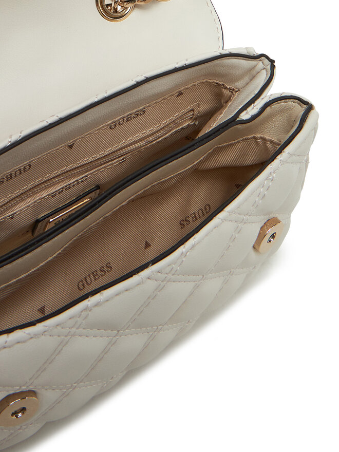 

Вечерняя сумка Guess, белый, Черный, Вечерняя сумка Guess, белый