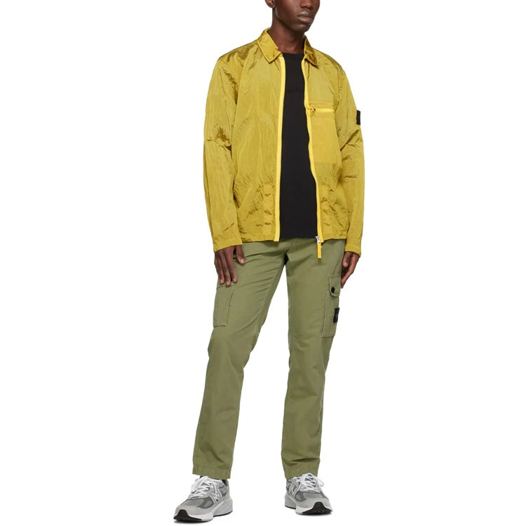 SS23 нейлоновая куртка Meta мужская желтая Stone Island, желтый — фото 3