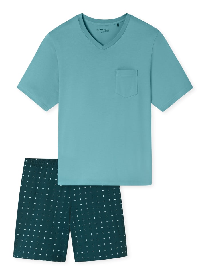 

Schiesser Пижама Comfort Essentials мятного цвета