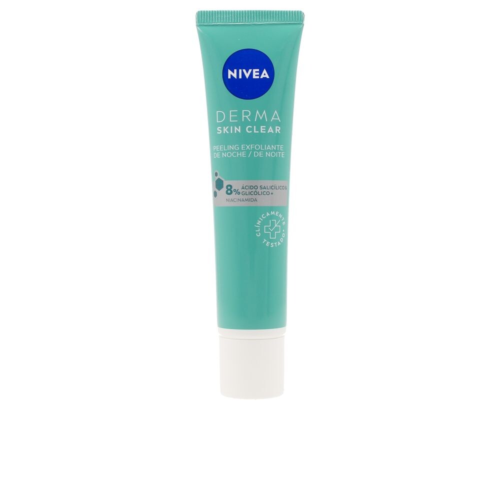 Скраб для лица Derma skin clear peeling exfoliante facial noche Nivea, 40 мл — фото 2