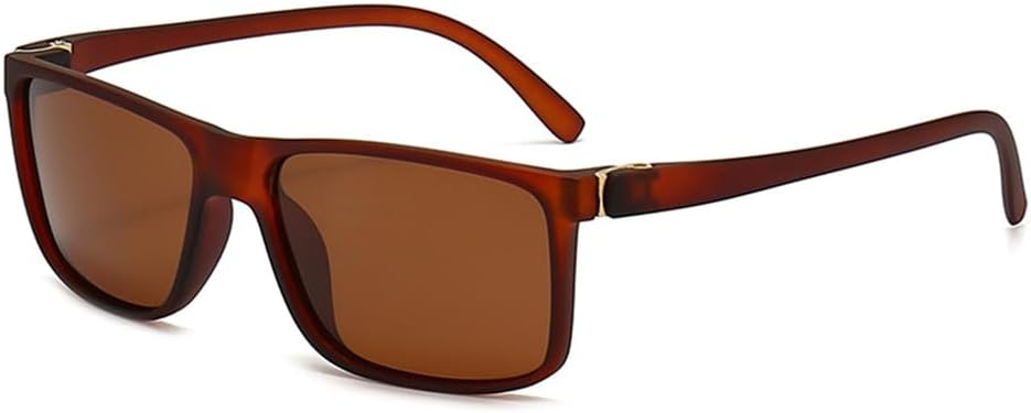 

Поляризованные солнцезащитные очки классического прямоугольного типа для мужчин, для вождения, отдыха на природе, спортивные очки, синие линзы TAC UV400 KTUCN, Tea Tea