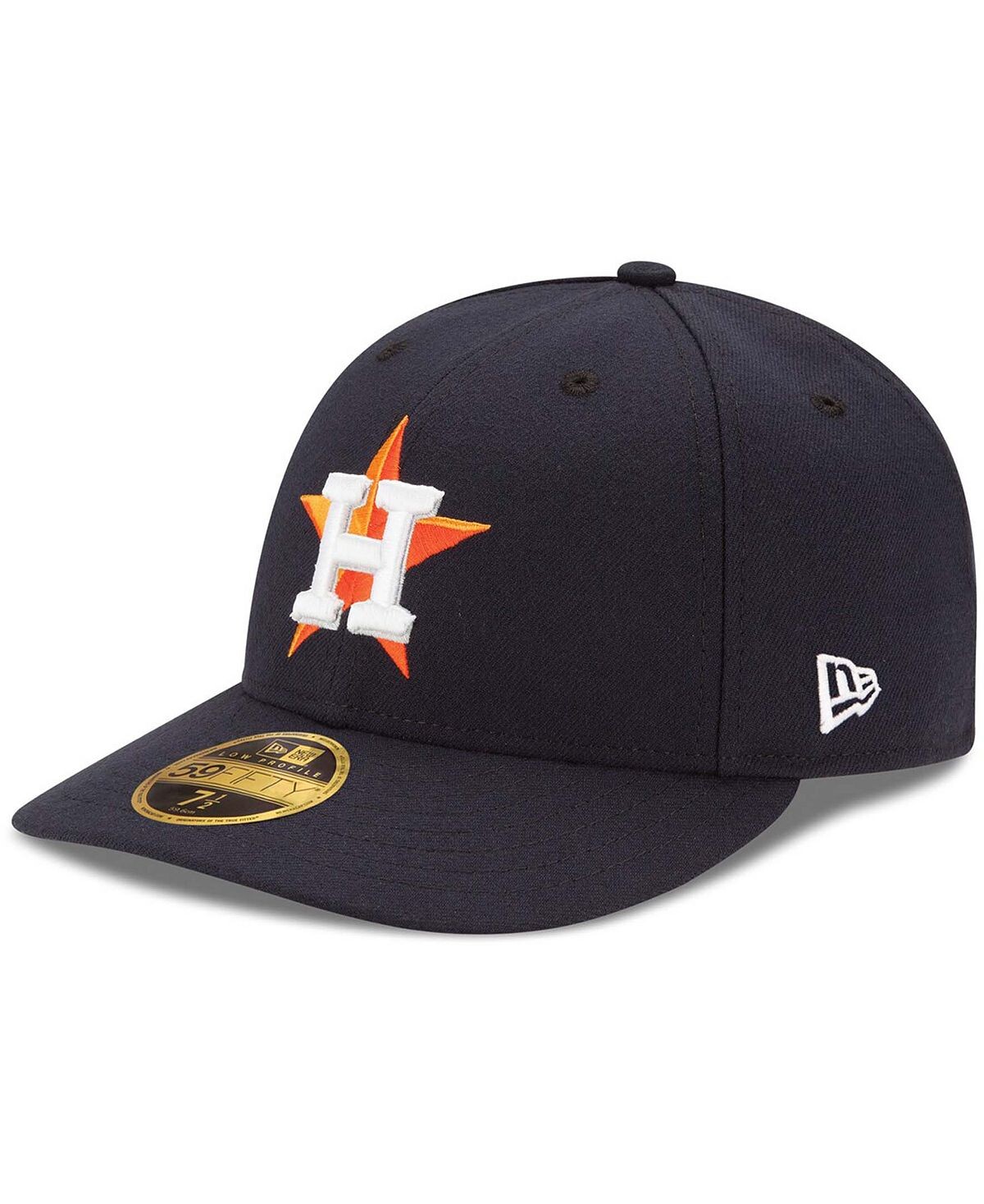 

Мужская темно-синяя шляпа Houston Astros Home Authentic Collection On-Field Low Profile 59FIFTY Облегающая шляпа New Era