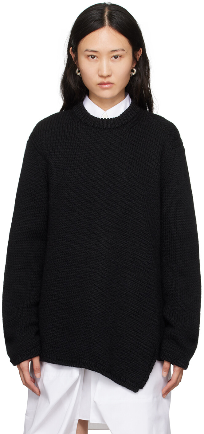 

Черный свитер с круглым вырезом Comme des Garçons