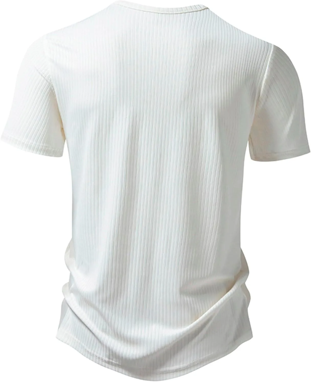 Мужская футболка Henley с коротким рукавом, Slim Fit — фото 3