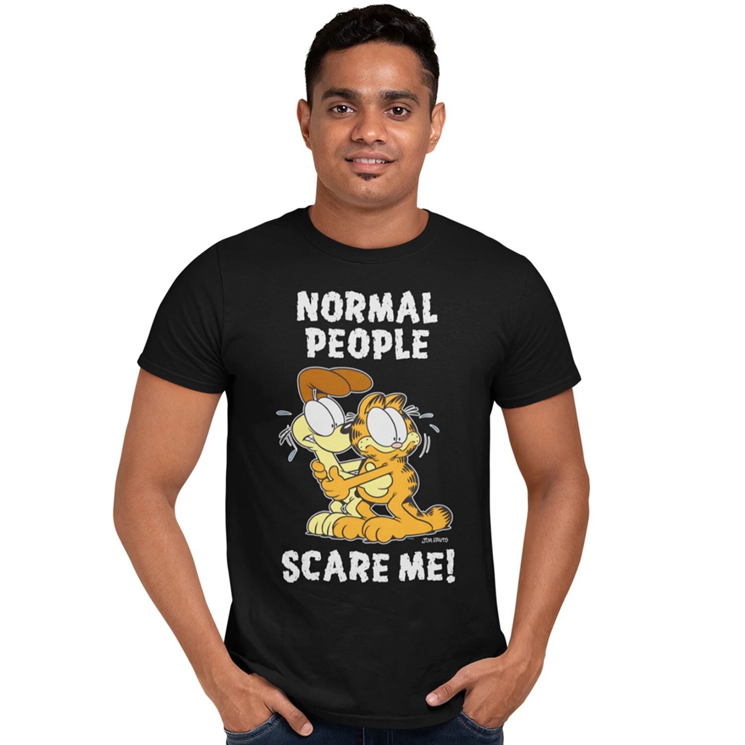 

Мужская футболка Garfield Normal People Scare Me Licensed Character