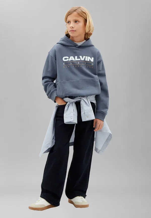 Толстовка с логотипом Calvin Klein Jeans, ночно-синий — фото 4