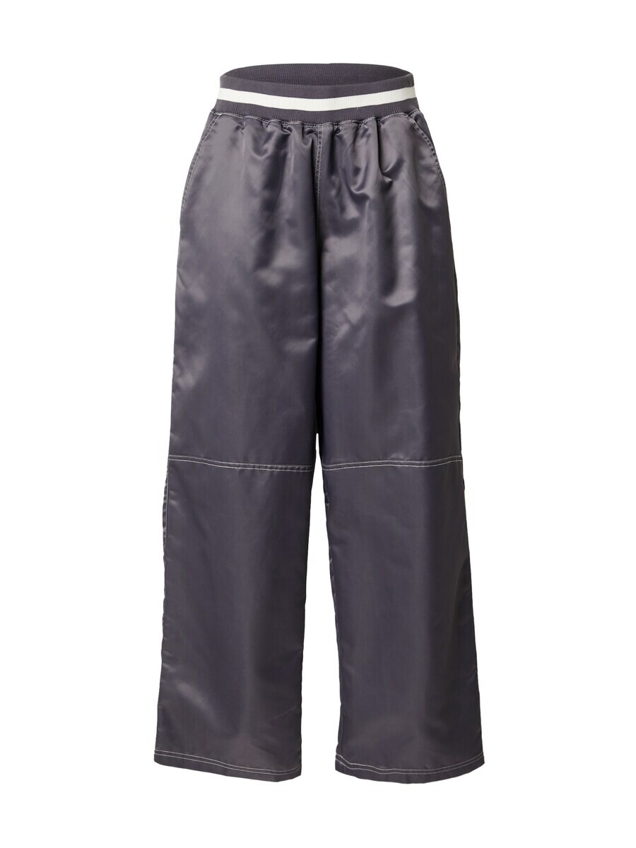 

Брюки со складками спереди TOPSHOP Loose fit Pleat-Front Pants, темно-серый