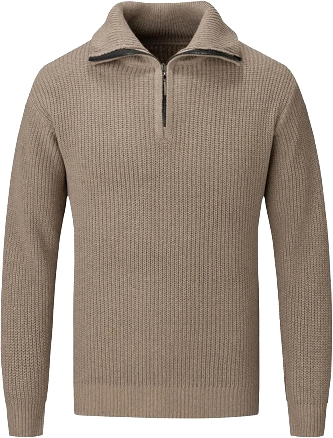 

Мужской зимний свитер с высоким воротником на молнии DGHM-JLMY