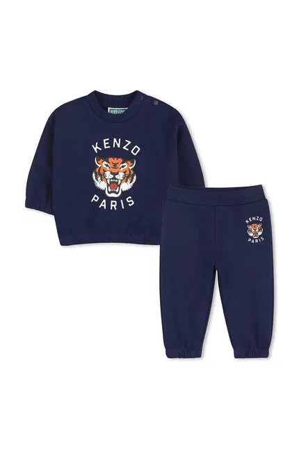 Детский спортивный костюм хлопковый Kenzo Kids, синий